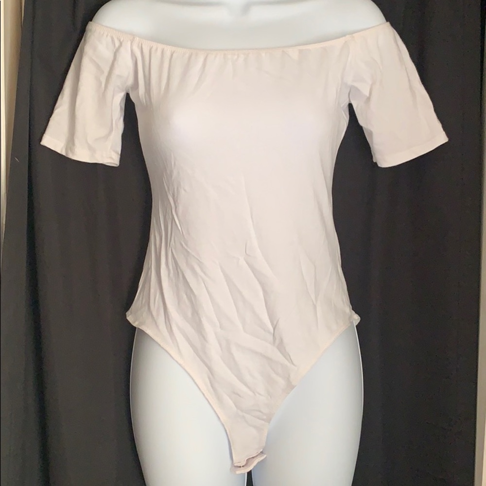 Charlotte Russe white off the shoulder bodysuit